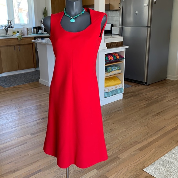 Vintage Pauline Trigere Dress - Wool Crepe - Picture 4 of 16